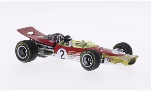 Diecast model cars Lotus 49B Base No.2 GP Belgien 1968 avec figurine de conducteur J.Oliver 1/43 Quartzo