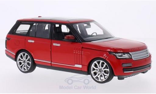 Diecast model cars Land Rover Range Rover Base red 1/24 Rastar