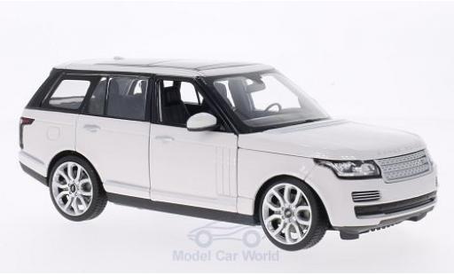 Diecast model cars Land Rover Range Rover Base white 1/24 Rastar