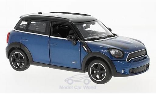 Diecast model cars Mini Cooper S Countryman (R60) metallic blue 1/24 Rastar