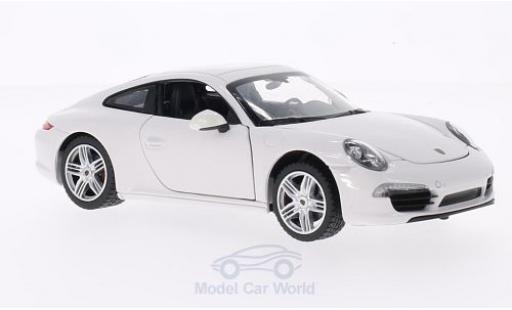 Diecast model cars Porsche 911 Carrera S white 1/24 Rastar