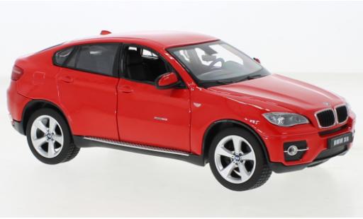 Diecast model cars Bmw X6 suv red 1/24 Rastar