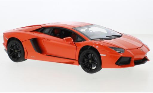Diecast model cars Lamborghini Aventador LP 700-4 metallise orange 1/18 Rastar