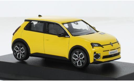 Diecast model cars Renault 5 Base E-Tech 100% yellow 1/43 Norev