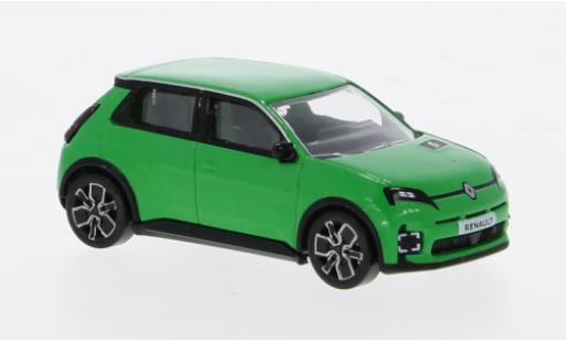 Diecast model cars Renault 5 Base E-Tech 100% green 1/64 Norev