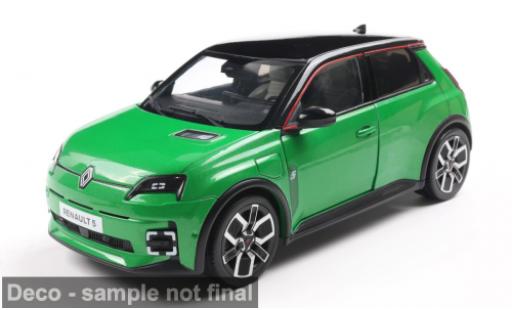 Diecast model cars Renault 5 Base E-Tech green 1/18 Solido