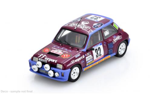 Diecast model cars Renault 5 Turbo Tour de Corse 1984 #32 D.Auriol/B.Occelli 1/43 Spark