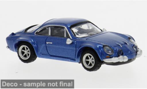 Diecast model cars Alpine A110 rallye Renault blue 1970 1/87 Brekina