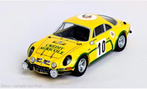 Diecast model cars Alpine A110 rallye Renault Crit&Atilde;&copy;rium de la C&Atilde;&acute;te Fleurie 1974 #10 J.Bourdon/J.Moutard 1/43 Trofeu
