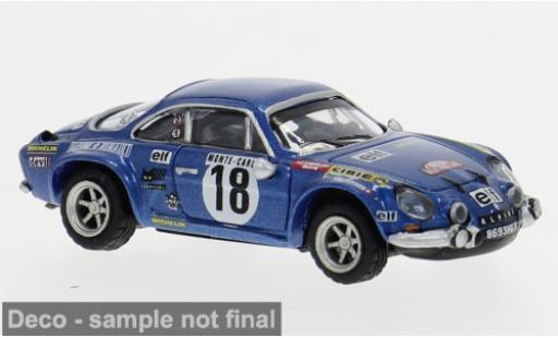 Diecast model cars Alpine A110 rallye Renault Rally Monte Carlo 1970 #18 Andruet 1/87 Brekina