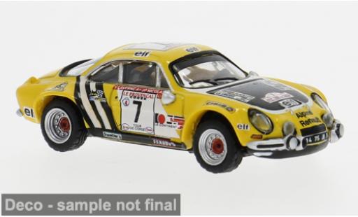 Diecast model cars Alpine A110 rallye Renault Tour de Corse 1970 #7 G.Nicholas 1/87 Brekina