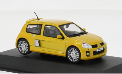 Diecast model cars Renault Clio V6 Phase 2 yellow 1/43 Solido