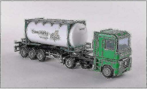 Renault Magnum Base 1/87 AWM Swapbody-SZ Trans Marka diecast model cars