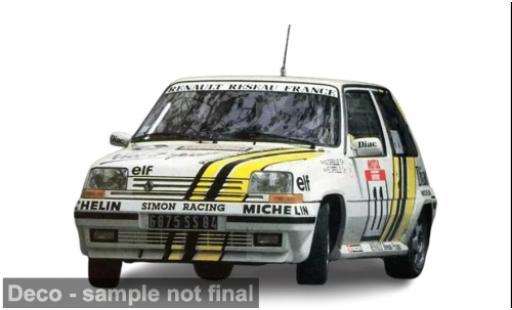 Diecast model cars Renault 5 GT Turbo Alain Oreille Supercinq GT Turbo Tour de Corse 1988 #11 A. 1/18 Norev