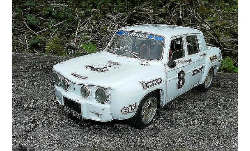 Renault 8 Gordini 1/18 Solido white jantes larges et kit carrosserie dinacar diecast model cars