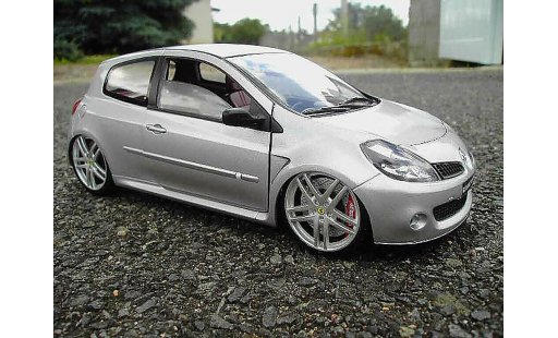 Renault Clio 3 RS 1/18 Solido grey jantes ferrari f430 diecast model cars