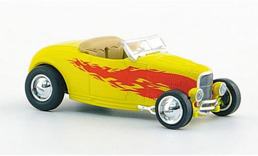 Diecast model cars Ford Hot Rod 1932 Roadster yellow/Dekor 1/87 Ricko