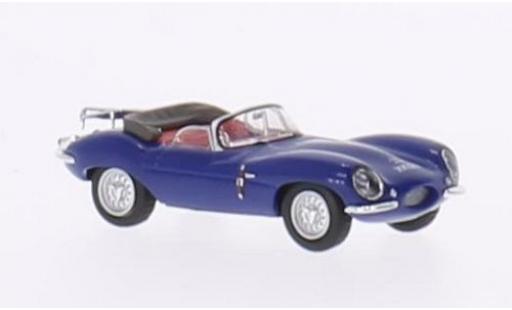 Diecast model cars Jaguar XK SS blue RHD hood ouvert sans Vitrine 1/87 Ricko