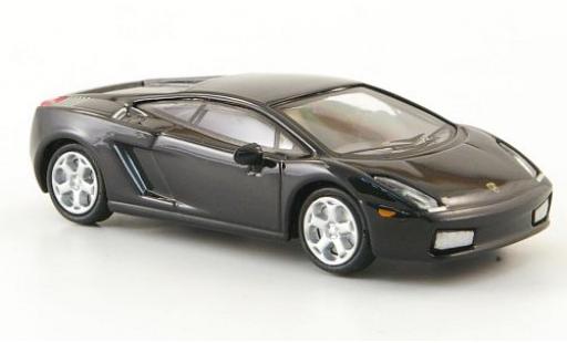 Diecast model cars Lamborghini Gallardo Base black 2004 1/87 Ricko