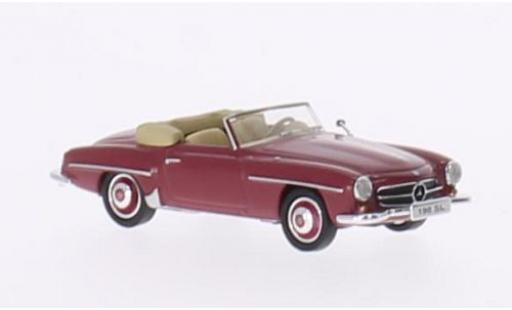 Diecast model cars Mercedes 190 Base SL (W121 BII) red without Vitrine 1/87 Ricko