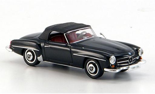 Diecast model cars Mercedes 190 Base SL (W121 BII) black 1/87 Ricko