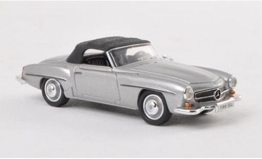 Diecast model cars Mercedes 190 Base SL (W121 BII) grey 1/87 Ricko