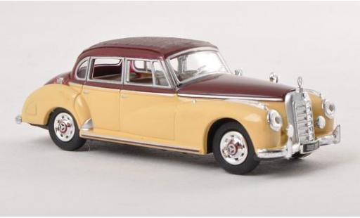 Diecast model cars Mercedes 300 Base c (W186) beige/brown 1955 without Vitrine 1/87 Ricko