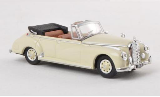 Diecast model cars Mercedes 300 Cabriolet c (W186) Convertible beige 1955 1/87 Ricko