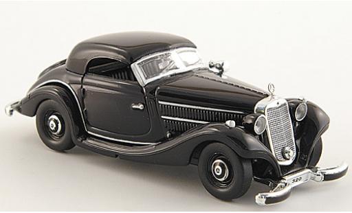Diecast model cars Mercedes 320 Base n (W142) black 1/87 Ricko