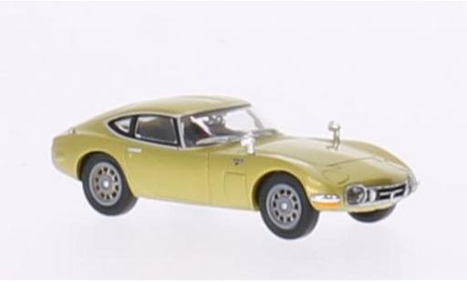 Diecast model cars Toyota 2000 GT Base gold RHD 1/87 Ricko
