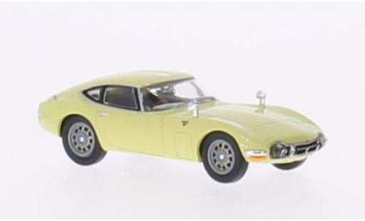 Diecast model cars Toyota 2000 GT Base yellow RHD 1/87 Ricko