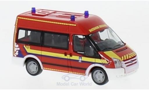 Diecast model cars Ford Transit Bus Verwaltung Rettungsdienst Luxemburg-CGDIS 2006 1/87 Rietze