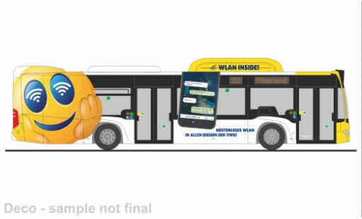 Diecast model cars Mercedes Citaro Base 2015 VWG Oldenburg 1/87 Rietze