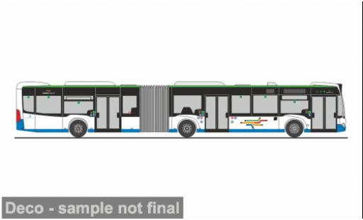Diecast model cars Mercedes Citaro G 2012 Bahnen d.Stadt Monheim 1/87 Rietze