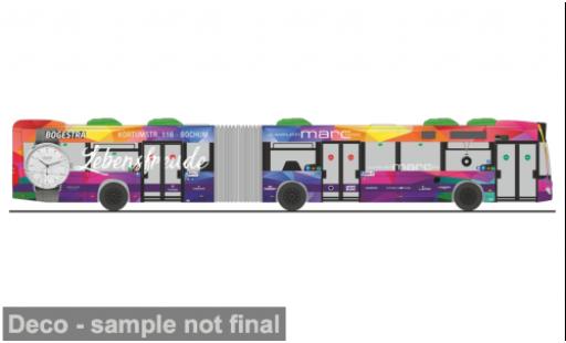 Diecast model cars Mercedes Citaro G 2012 Bogestra - Wertschmiede 1/87 Rietze