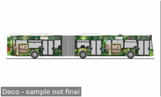 Diecast model cars Mercedes Citaro G 2015 ESWE - MS Holzfachmarkt Wiesbaden 1/87 Rietze