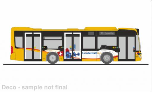 Diecast model cars Mercedes Citaro K 2012 Grindelwald (CH) 1/87 Rietze