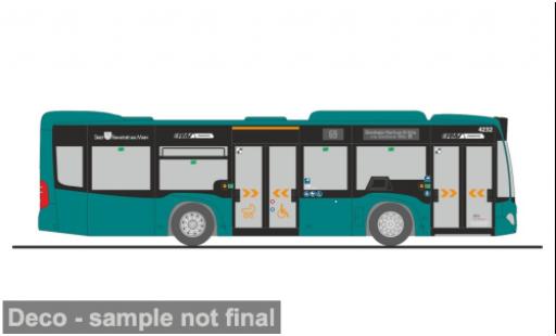 Diecast model cars Mercedes Citaro K 2012 traffiQ Frankfurt 1/87 Rietze