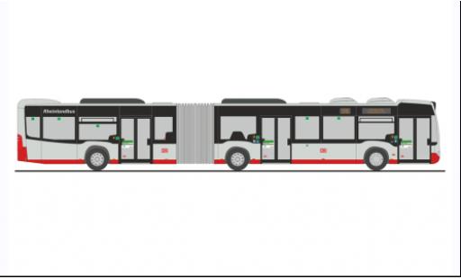 Diecast model cars Mercedes Citaro G DB - Rheinlandbus 2012 1/87 Rietze