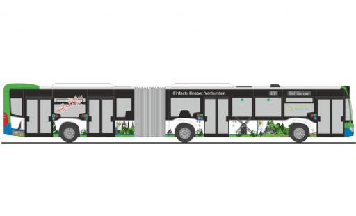 Diecast model cars Mercedes Citaro G Regiobus Potsdam Mittelmark 2015 1/87 Rietze