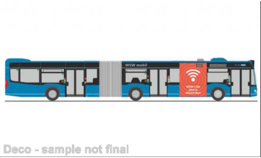 Diecast model cars Mercedes Citaro G WSW mobil Wuppertal 2015 1/87 Rietze