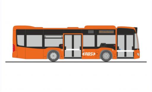 Diecast model cars Mercedes Citaro K RBS (CH) 2012 1/87 Rietze