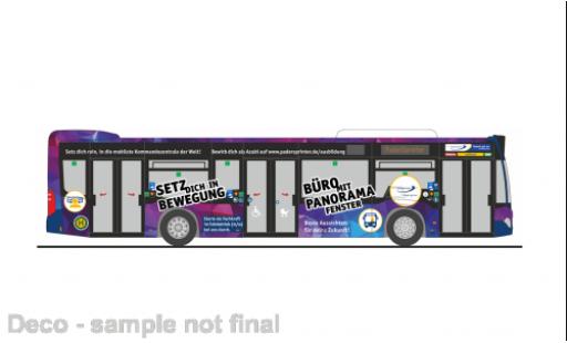 Diecast model cars Mercedes Citaro Base Padersprinter Paderborn 2015 1/87 Rietze