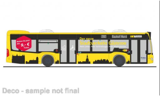 Diecast model cars Mercedes Citaro Base Rebus Rostock 2015 1/87 Rietze