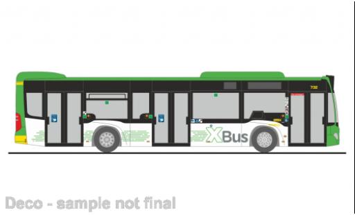 Diecast model cars Mercedes Citaro Base Stoag Oberhausen XBus 2015 1/87 Rietze