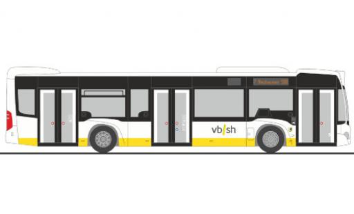 Diecast model cars Mercedes Citaro Base VBSH Schaffhausen (CH) 2012 1/87 Rietze