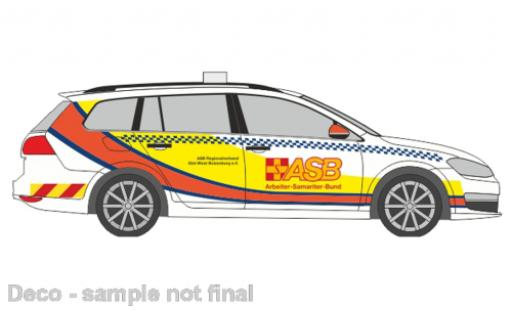 Diecast model cars Volkswagen Golf Variant VII First Responder ASB Boizenburg 1/87 Rietze