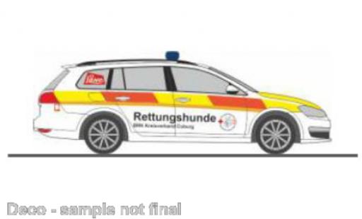 Diecast model cars Volkswagen Golf Variant VII Rettungshundestaffel Coburg 1/87 Rietze