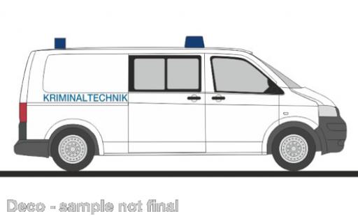 Diecast model cars Volkswagen T5 T5 GP Kriminaltechnik 2010 1/87 Rietze