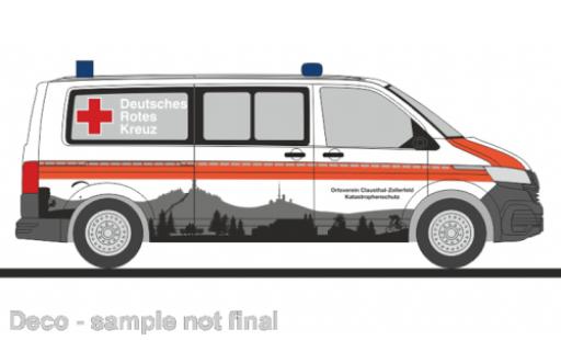 Diecast model cars Volkswagen T6 T6.1 .1 bus DRK Clausthal - Zellerfeld 1/87 Rietze